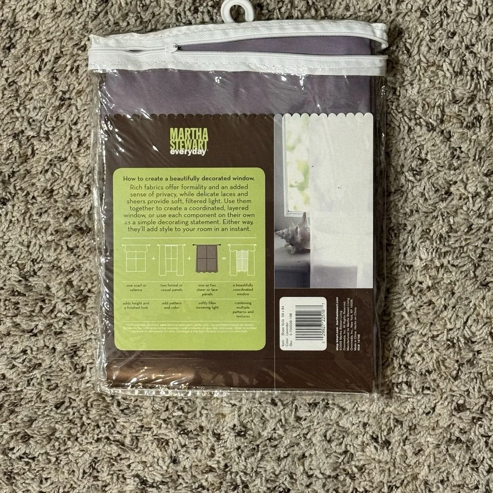Martha Stewart Sheer Voile Window Panel‎ 59
